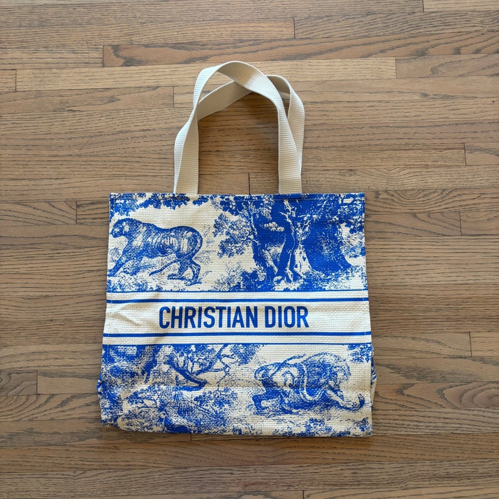 Christian Dior Dioriviera Tote Bag Blue White Tote Shopping Bag